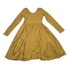 Childhoods Clothing Ribbed Neutral Swing Dress